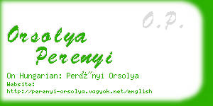 orsolya perenyi business card